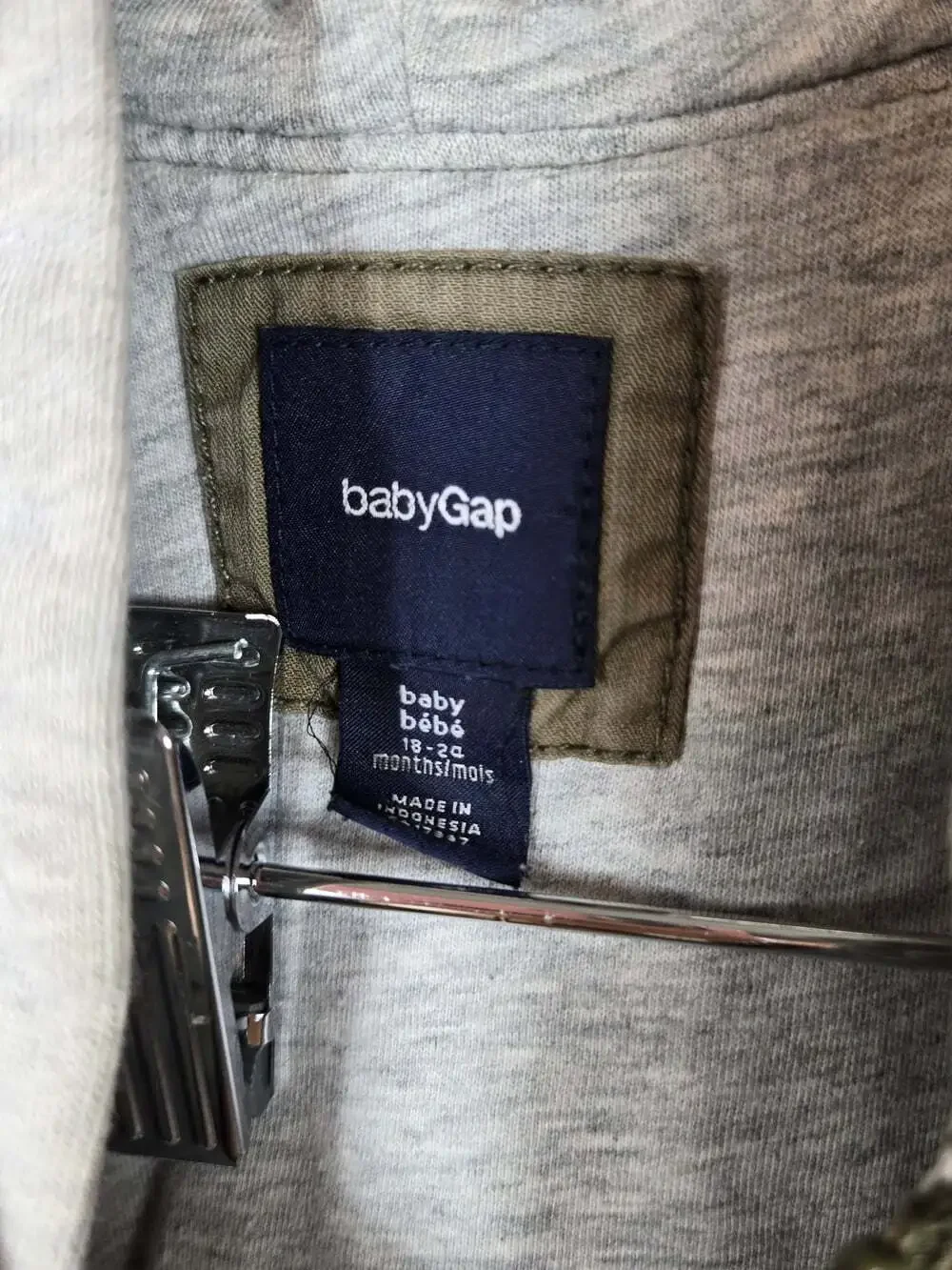 Baby Gap 18-24M Olive Utility Cargo Hooded Vest Military Gorpcore
